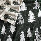 WDCOZY Christmas Throw Blanket Christmas Tree Reversible Super Soft Knitted Couch Bed Sofa Microfiber Chenille Luxurious Home Decor Warm Cozy Comfy Lightweight Holiday Blanket Winter 50x60 Green