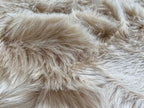 LAMBZY Bear Skin Rug Super Soft Fluffy Faux Fur for Bedroom Floor Sofa Living Room High-Density Plush Shaggy Carpet Sofa Cover Bedside Sheepskin Rug (5'x7', Beige)