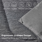 Bedsure Queen Comforter Set - Cooling and Warm Bed Set, Dark Grey Reversible Bedding for All Season, 3 Pieces, 1 Queen Size Comforter (88"x88") and 2 Pillow Cases(20"x26")