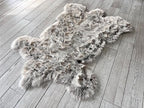 LAMBZY Bear Skin Rug Super Soft Fluffy Faux Fur for Bedroom Floor Sofa Living Room High-Density Plush Shaggy Carpet Sofa Cover Bedside Sheepskin Rug (5'x7', Brown/Beige)
