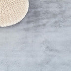 SAFAVIEH Washable Rug Faux Rabbit Fur Shag Collection - 6' x 9', Silver, Slip Resistant & Easy Cleaning, Ideal for Living Room, Bedroom, Kids Playroom, Nursery, Dining Space (FRF976G)