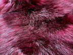 LAMBZY Bear Skin Rug Super Soft Fluffy Faux Fur for Bedroom Floor Sofa Living Room High-Density Plush Shaggy Carpet Sofa Cover Bedside Sheepskin Rug (2'x3', Burgundy)