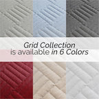 Southshore Fine Living, Inc. Oversized Quilt Bedding Set Lightweight, Prewash Fabric Soft Coverlet Bedspread 2-Piece with One Matching sham (68 in Wide x 98 in Long), Twin/Twin XL, Grid Red
