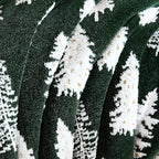 WDCOZY Christmas Throw Blanket Christmas Tree Reversible Super Soft Knitted Couch Bed Sofa Microfiber Chenille Luxurious Home Decor Warm Cozy Comfy Lightweight Holiday Blanket Winter 50x60 Green