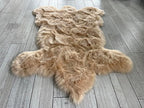 LAMBZY Bear Skin Rug Super Soft Fluffy Faux Fur for Bedroom Floor Sofa Living Room High-Density Plush Shaggy Carpet Sofa Cover Bedside Sheepskin Rug (6'x9', Beige)