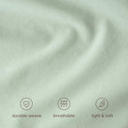 Bare Home 100% Organic Cotton California King Duvet Cover Set - Crisp Percale Weave - Lightweight & Breathable - Cooling Duvet Cover Set (California King, Willow)