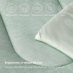Bedsure King Comforter Set - Cooling and Warm Bed Set, Sage Green Reversible Bedding for All Season, 3 Pieces, 1 King Size Comforter (102"x90") and 2 Pillow Cases (20"x36")