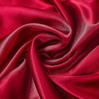 King Size Satin Pillowcase Set of 2 with Envelope Closure,Wine Red Silk Pillowcase for Hair and Skin (20x36)