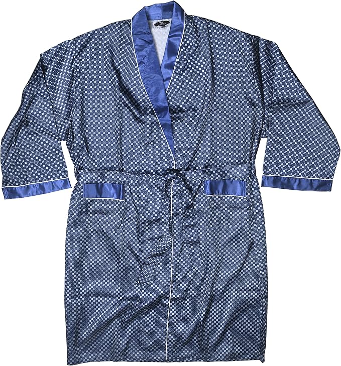 Mens Silky Satin Robe