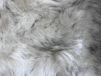LAMBZY Bear Skin Rug Super Soft Fluffy Faux Fur for Bedroom Floor Sofa Living Room High-Density Plush Shaggy Carpet Sofa Cover Bedside Sheepskin Rug (3'x5', White/Black)