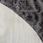 SAFAVIEH Faux Sheep Skin Collection 3' x 5' Grey FSS115D Silken Glam 2.35-inch Thick Area Rug