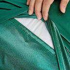 Blackish Green King Size Satin Pillowcase Set of 2 for Hair and Skin,Blackish Green Silk Pillowcase Breathable Pillowcase with Envelope Closure